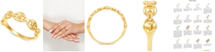 Macy's Mariner Chain Link Statement Ring in 10k Gold